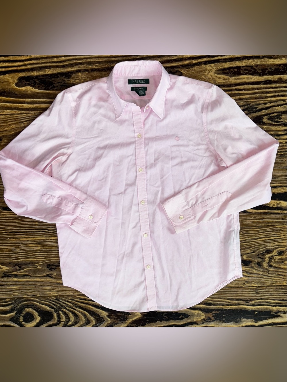 Ralph Lauren Men’s Light Pink Button-Down Dress Shirt